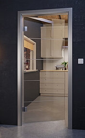 Glastür zum Wohnraum